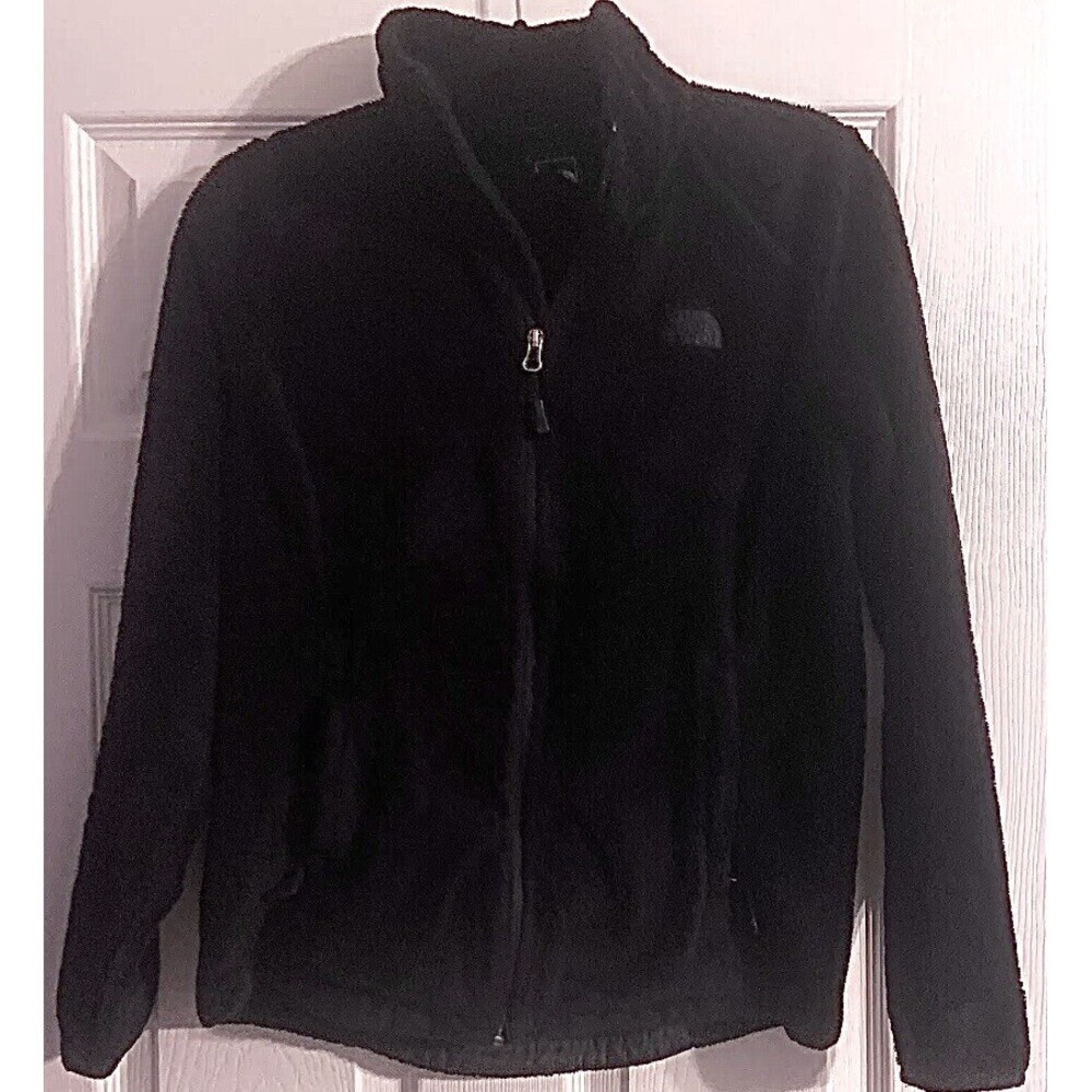 The North Face Womens Jacket Size Small Zip Up Fleece Black